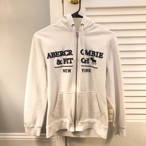 Abercrombie & Fitch Full-Zip Logo Sweatshirt